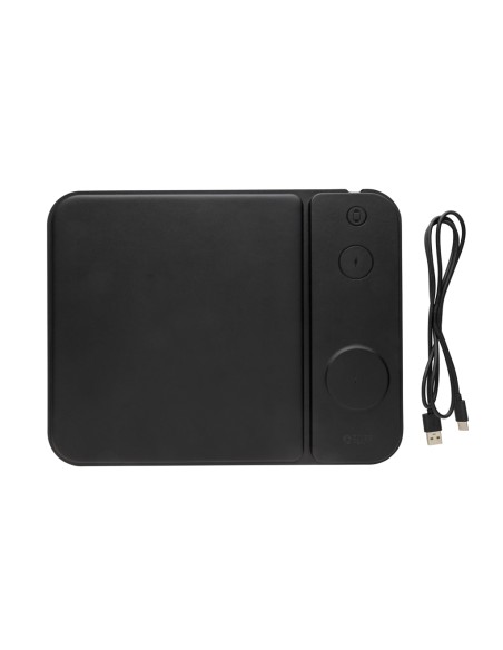 Tappetino mouse 3in1 con ricarica wireless 15W in rPET RCS